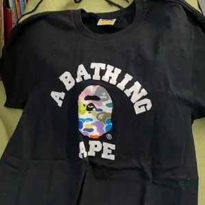 A Bathing Ape Camo college tee original XL